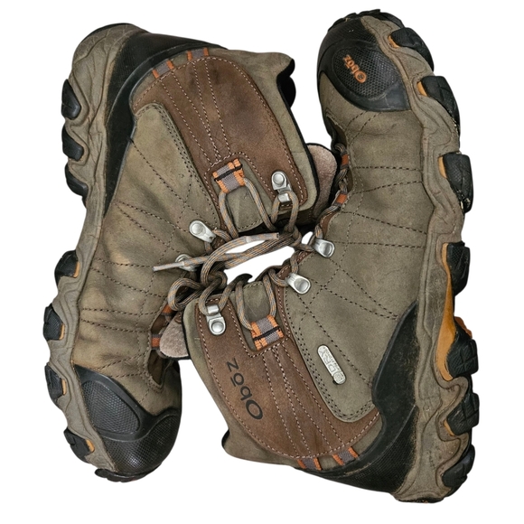 Men's Oboz Bridger Mid B-Dry Waterproof Hiking Boots - Picture 3 of 11